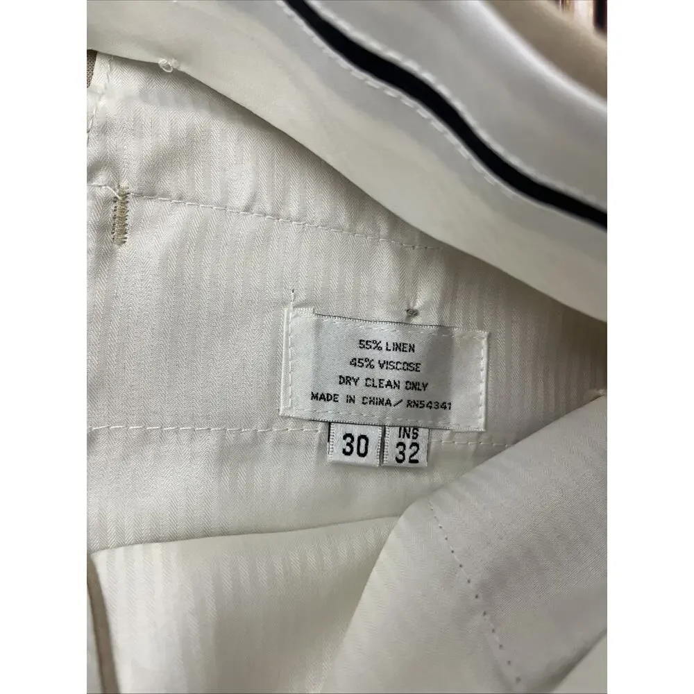 Louis Raphael Linen Blend Casual Pants Mens Size 30x32 (Actual 30x32)
